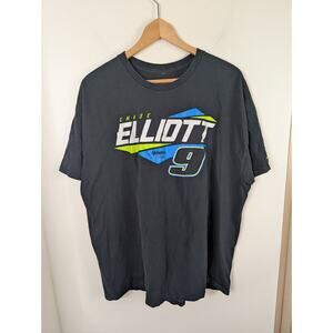 Chase Elliott XXL T-shirt Black Hendrick Motorsports Racing Tee 2x #9 Car 9